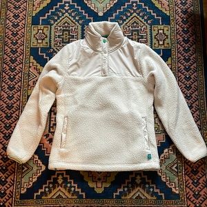 PEPPERMINT Cycling Co Sherpa Button Collar Sweater